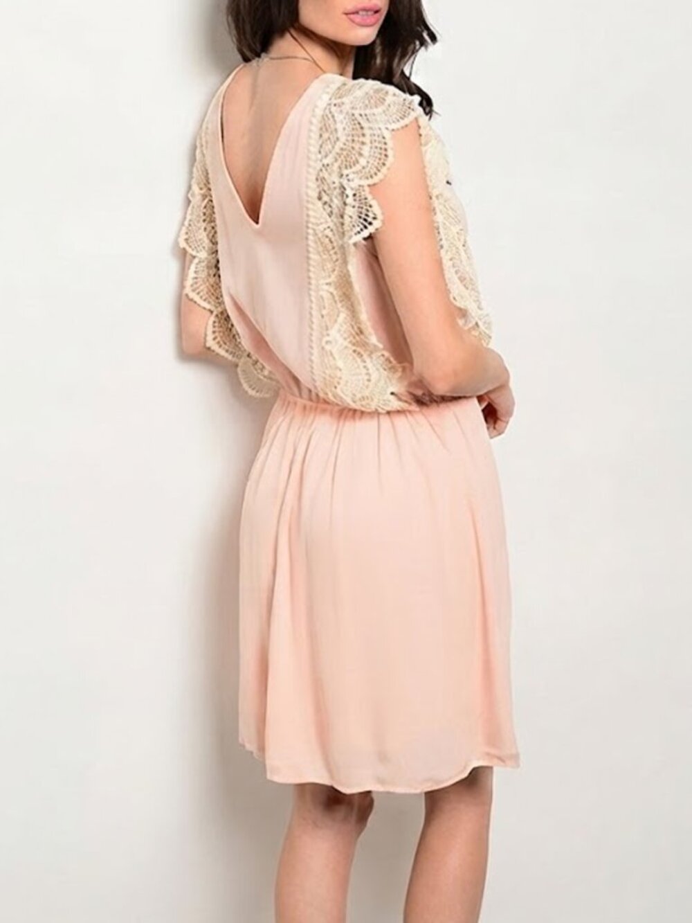 *Clearance* Heidays Light Pink Lace Dress - Picture 2 of 4